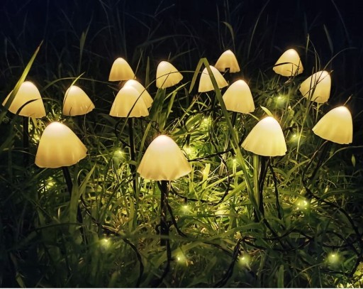 GIRLANDA SOLARNA OGRODOWA LAMPKI LED 30 ŻARÓWEK