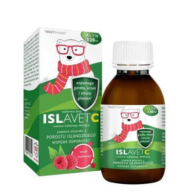 ISLAVET porost islandzki, wit.C, cynk płyn 120 ml