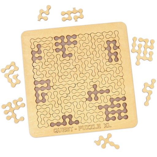 ESC WELT Quest Puzzle XL - Gra z Drewna Brzozy, 52 elementy