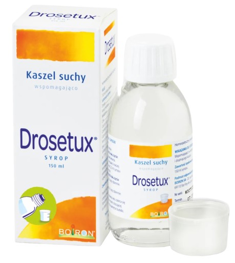 Boiron Drosetux syrop 150 ml kaszel suchy, z pojemniczkiem