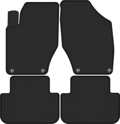 CITROEN C4 (od 2004r) dywaniki gumowe + STOPERY