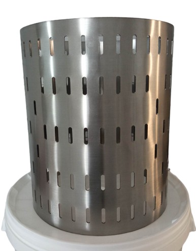 Kosz nierdzewny tuba pojemnik inox prasy poj. 12l