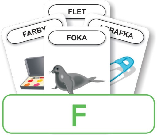 Logopedyczny LOGOPEDIA karty AFAZJA mowa głoska F