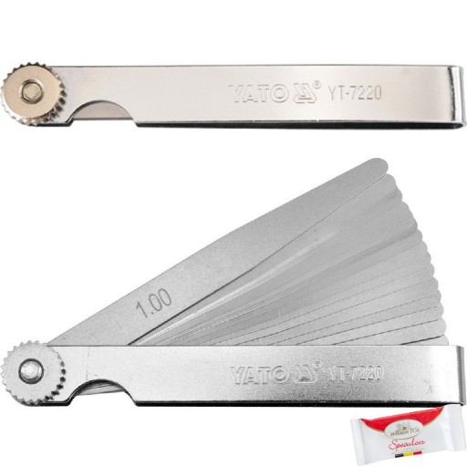 YATO SZCZELINOMIERZ 100MM 17LISTKÓW 0,02-1 MM YT-7220