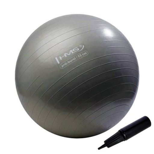 YB02 55CM GRAPHITTE ANTI-BURST PIŁKA GIM HMS