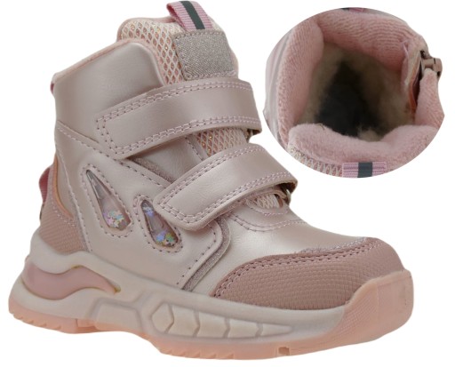 BUTY ZIMOWE DZIEWCZĘCE OCIEPLANE ŚNIEGOWCE 26