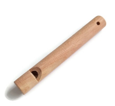 Gwizdek drewniany 8,5 cm Montessori naturalny EKO