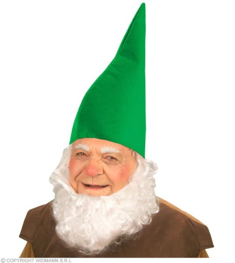 SUPER Czapka Skrzata Zielona 9507DW Gnoma Elfa Krasnala Krasnoludka