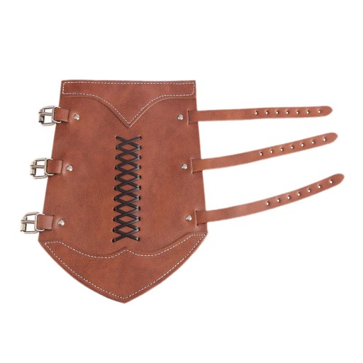 Średniowieczny kostium Karwasze Arm Armor Cuff Coffee