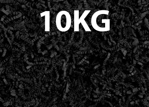 Wypełniacz papierowy Eko CZARNY 10kg ozdobny prezent upominek wiórki ozdobn