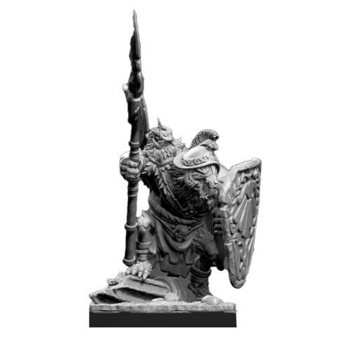 Rat Ogre with Halberd - Vinciminiatures - Druk 3D