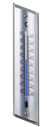 TERMOMETR CIECZOWY STALOWY ZEWNĘTRZNY ŚCIENNY 23CM