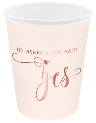 KUBECZKI WIECZÓR PANIEŃSKI RÓŻOWE SHE SAID YES 6SZ