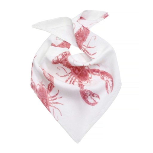 Trójkątna chusteczka pod szyję - Lobster Strawberry Pink