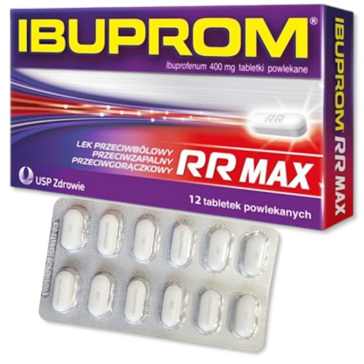 Ibuprom RR Max 400 mg 12 tab. ból gorączka