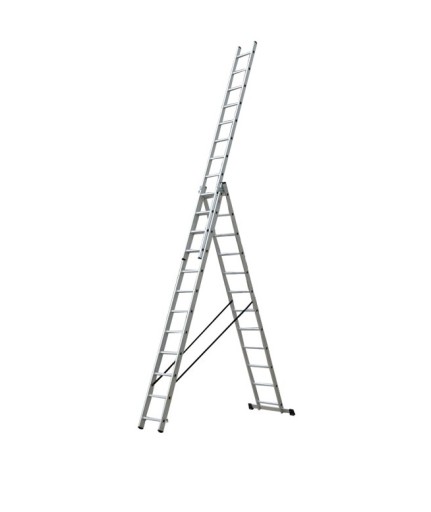 DUŻA DRABINA ALUMINIOWA 11M REGULOWANA WYTRZYMAŁA