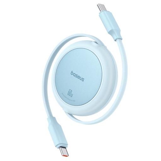 BASEUS KABEL USB-C TYP-C SZYBKIE ŁADOWANIE PRZEWÓD ZWIJANY 60W QC PD 1M