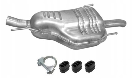 Tłumik końcowy Opel Astra G poj.1,4+1,6 od 03r.+zestaw