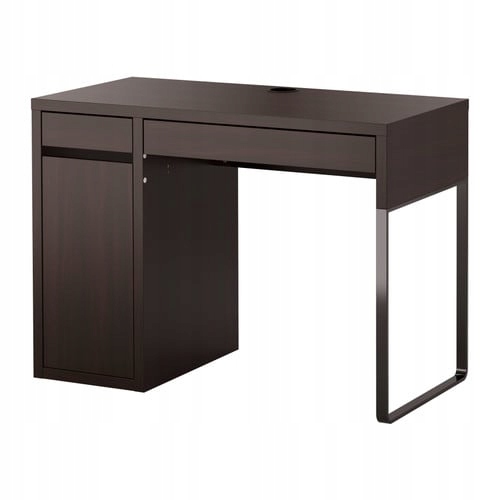 IKEA MICKE biurko z szufladą 105x50 CZARNOBRĄZ
