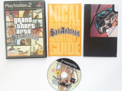 GRAND THEFT AUTO SAN ANDREAS PS2 KOMPLET