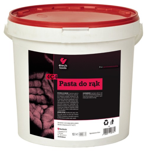 4tech Pasta do Rąk Mączka Drzewna Nawilżająca 10 L