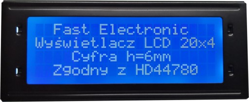 Wyświetlacz LCD 4x20 20x4 HD44780 2004 Arduino