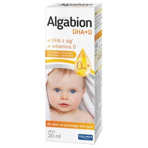 ALGABION DHA+D OLEJEK DLA NIEMOWLĄT NA ODPORNOŚĆ 20 ML