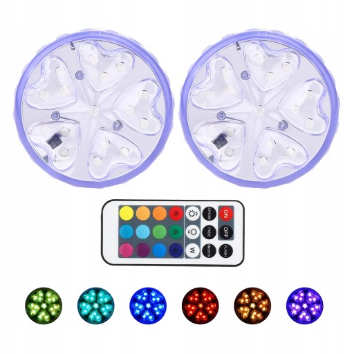 2X LAMPKI DO BASENU LED ŚWIATEŁKA DO BASENU SPA