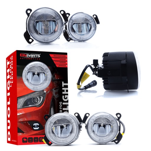 ŚWIATŁA LED OKRĄGŁE DRL HALOGEN VOLKSWAGEN SKODA