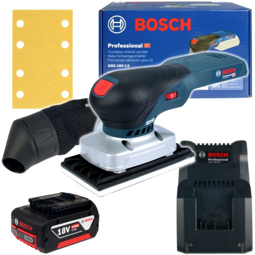 SZLIFIERKA OSCYLACYJNA GSS 18V-13 BOSCH 1x4,0Ah