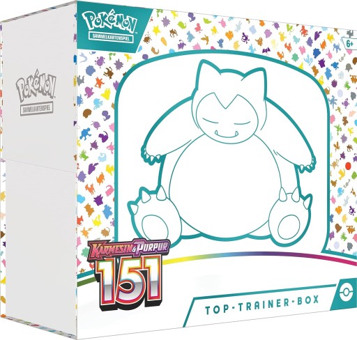Zestaw kart Pokémon TCG: Karmesin&Purpur De- Trainer Box-Język Niemiecki!