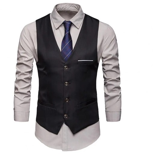 Casual Men Kamizelka Jesienny Garnitur-8126