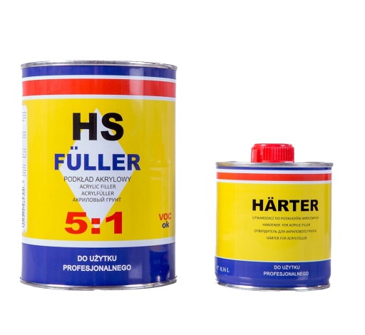 PODKŁAD AKRYLOWY HS FULLER 5:1 800ML + 160ML SZARY