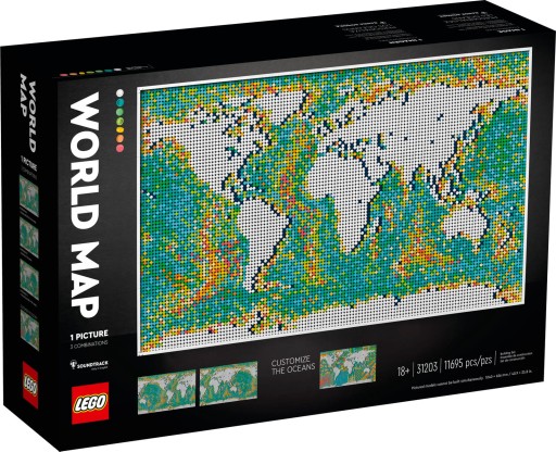 LEGO ART 31203 MAPA ŚWIATA