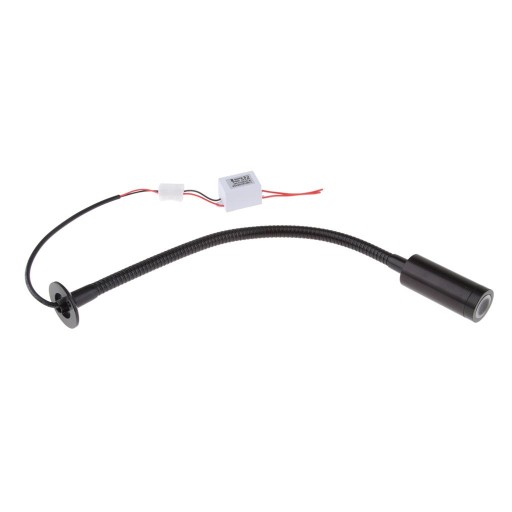 zr-12V 2W Gooseneck LED Chart Reading Light / Black
