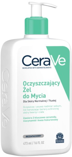 CERAVE Oczyszczający żel do mycia s. tłusta 473 ml