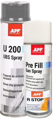 U200 SZARY BARANEK KONSERWACJA+R-STOP 400 ml - ZESTAW App