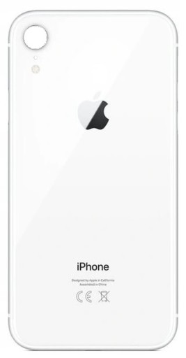 Klapka Plecki Tył IPHONE XR biała DUŻE OCZKO CE