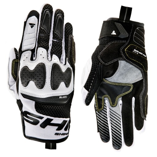 SHIMA BLAZE WHITE Rękawice motocyklowe + GRATIS