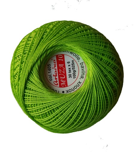 Kordonek MUZA 10 ARIADNA 525m -1405 seledynowy
