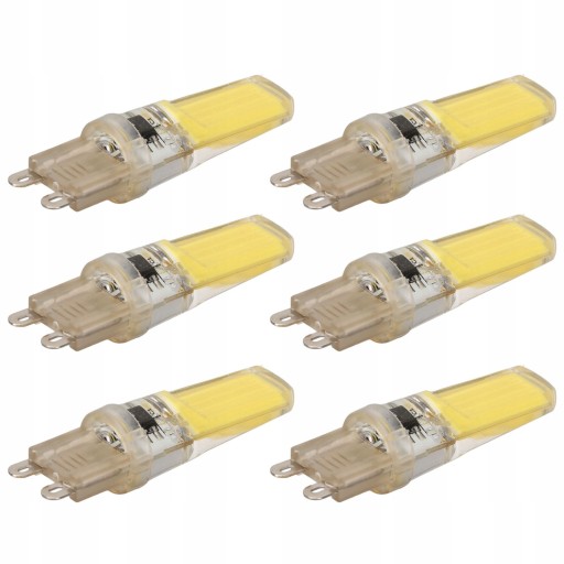 6 szt. Żarówka LED G9 COB Możliwość