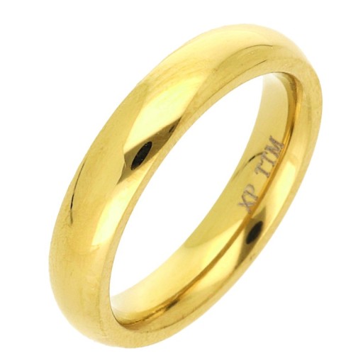 ZŁOTA OBRĄCZKA KLASYCZNA GŁADKA r. 15 __stal chirurgiczna 14K