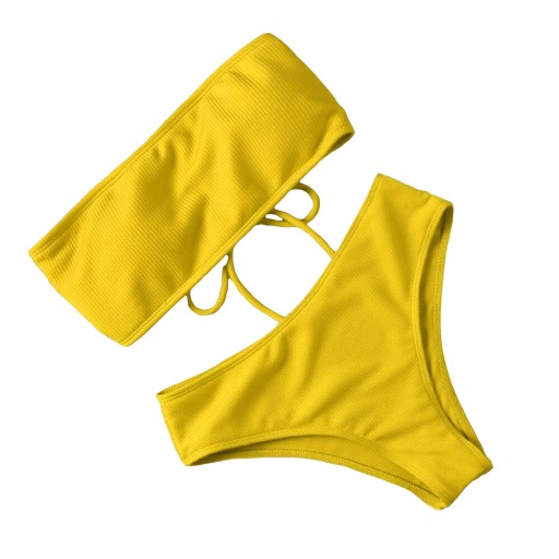 STRÓJ KĄPIELOWY BIKINI 2-CZĘŚCIOWY BEZ RAMIĄCZEK M