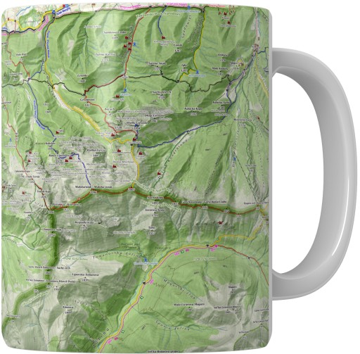 KUBEK MAPA TURYSTYCZNA TATRY SZLAK TATRY ZACHODNIE