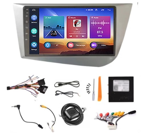 RADIO 2 DIN 2GB 32 ROM SEAT LEON 2005 DO 2012 GPS ANDROID