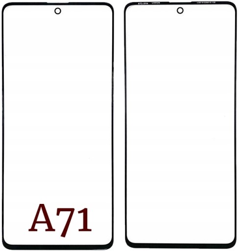 Szyba LCD przód z OCA Napraw Ekran Samsung A71