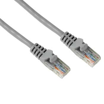 Kabel sieciowy CAT5E RJ45 owalny szary 1,5m. HAMA