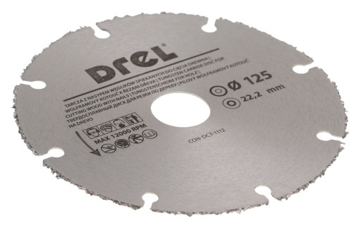 TARCZA CIĘCIA DREWNA Z WĘGLIKIEM SPIEKANYM 125MM