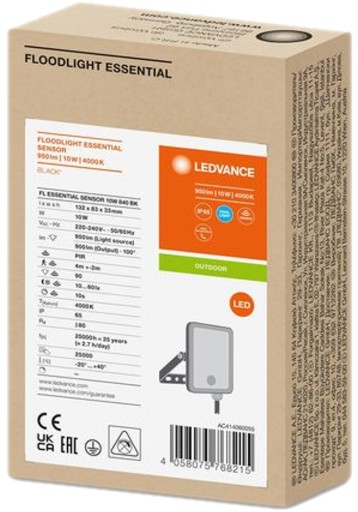 Naświetlacz z czujnikiem ruchu Ledvance FL Essential Sensor LED