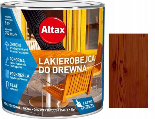ALTAX LAKIEROBEJCA DO DREWNAPALISANDER 0,75L